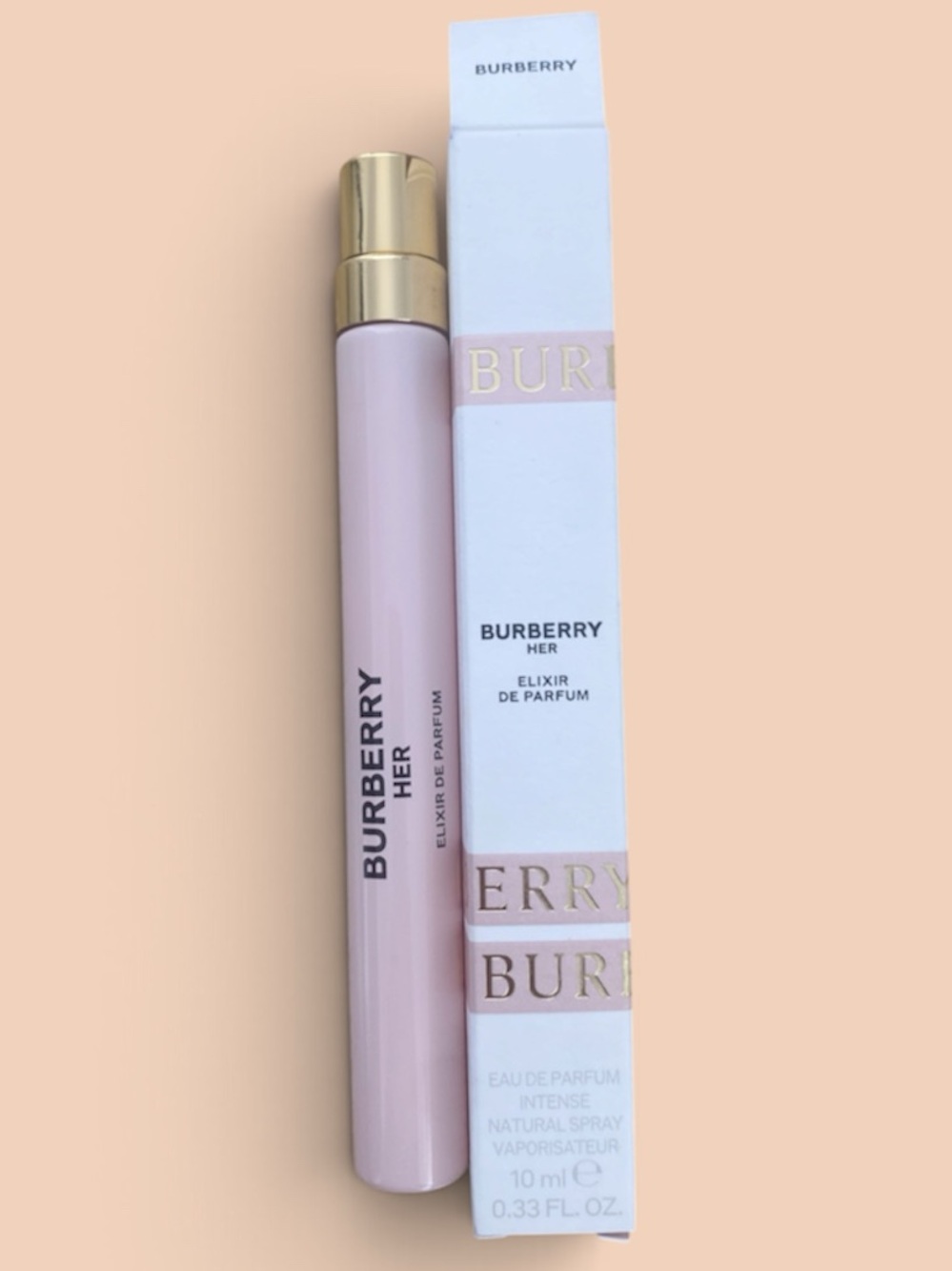 Burberry Her Elixir De Parfum Spray - Light Pink with Gold Cap